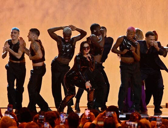 Rosalía performs onstage during the 23rd annual Latin Grammy Awards at the Michelob Ultra Arena at Mandalay Bay Resort and Casino in Las Vegas, Nevada on Thursday, November 17, 2022.  LAV20221117754 JIMxRUYMEN