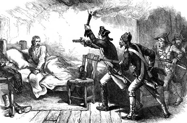 RECORD DATE NOT STATED Arrest of General Richard Prescott, 1777 (c1880). Artist: Unknown Copyright:xThexPrintxCollector HeritagexImagesx IMAGO ,2329775 ! ACHTUNG: AUFNAHMEDATUM GESCHÄTZT!  Copyright:ThexPrintxCollector HeritagexImagesx IMAGO
