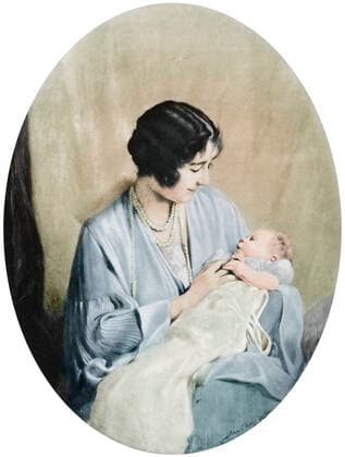 RECORD DATE NOT STATED Queen Elizabeth with Princess Elizabeth in 1926, (1937). Artist: John Saint-Helier Lander. Copyright:xThexPrintxCollector HeritagexImagesx IMAGO ,2651051 ! ACHTUNG: AUFNAHMEDATUM GESCHÄTZT!  Copyright:ThexPrintxCollector HeritagexImagesx IMAGO