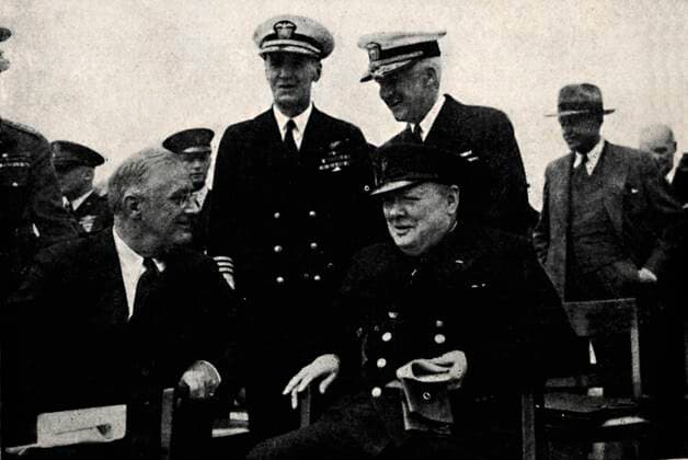 RECORD DATE NOT STATED American President and British Premier , 14 August 1941, (1945). Creator: Unknown. Copyright:x5692x3807x IMAGO ,2703367 ! ACHTUNG: AUFNAHMEDATUM GESCHÄTZT!  Copyright:5692x3807x IMAGO
