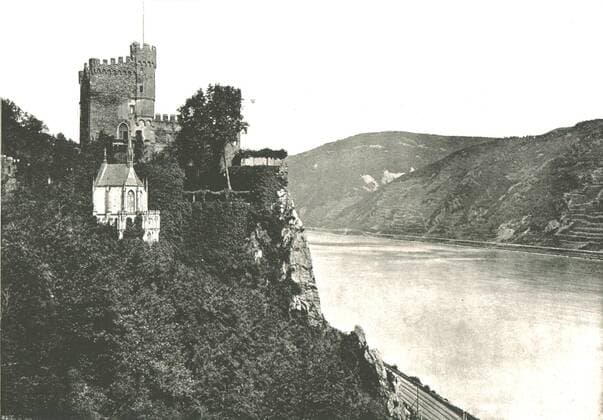 RECORD DATE NOT STATED Rheinstein Castle on the river Rhine, Germany, 1895. Creator: Francis Frith & Co. Copyright:x4850x3378x IMAGO ,2709071 ! ACHTUNG: AUFNAHMEDATUM GESCHÄTZT!  Copyright:4850x3378x IMAGO