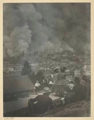 RECORD DATE NOT STATED San Francisco Earthquake, April 1906. Creator: Arnold Genthe. Copyright:xHeritagexArt HeritagexImagesx IMAGO ,2847989 ! ACHTUNG: AUFNAHMEDATUM GESCHÄTZT!  Copyright:HeritagexArt HeritagexImagesx IMAGO