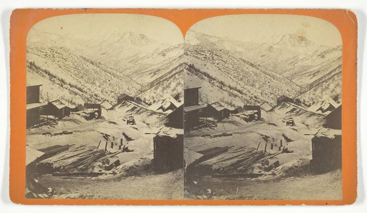 RECORD DATE NOT STATED Bingham Canyon, Telegraph Mine, near Salt Lake Utah, late 19th century. Creator: Charles William Carter. Copyright:xHeritagexArt HeritagexImagesx IMAGO ,2848259 ! ACHTUNG: AUFNAHMEDATUM GESCHÄTZT!  Copyright:HeritagexArt HeritagexImagesx IMAGO