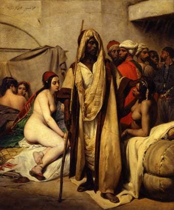 IMAGO History, Ende des afrikanischen Sklavenhandels und die Abschaffung der Sklaverei: 1807-1888 RECORD DATE NOT STATED The Slave Market, 1836. Artist: Vernet, Horace (1789-1863) Copyright:x?xFinexArtxImages HeritagexImagesx IMAGO ,2593273 ! ACHTUNG: AUFNAHMEDATUM GESCHÄTZT!  Copyright:?xFinexArtxImages HeritagexImagesx IMAGO