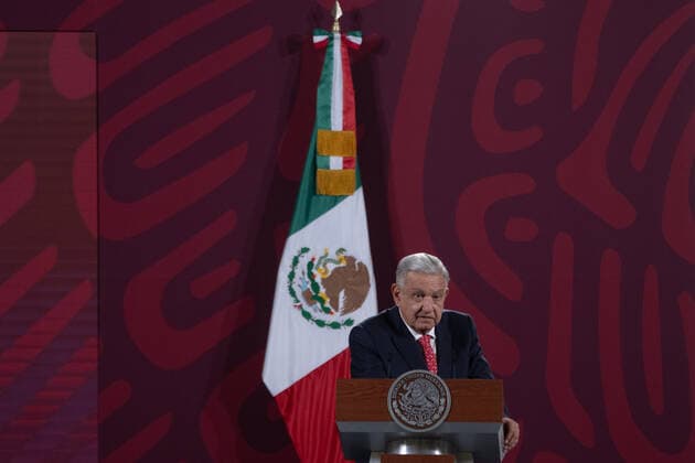 Mexican President Lopez Obrador Briefing Conference November 22, 2022, Mexico City, Mexico. Mexican President, Andres Manuel Lopez Obrador, presented at his morning briefing conference, among other issues, his disagreements with Argentine President Alberto Fernandez at National Palace. On November 22, 2022 in Mexico City. (Photo by Alex Dalton Eyepix Group) Copyright: xAlexxDalton xEyepixxGroupx AD_22112022_81851