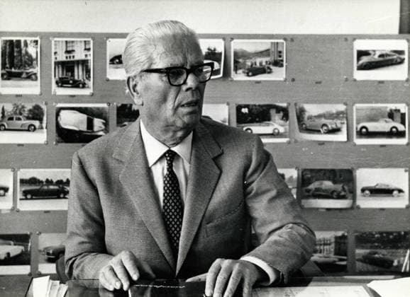 Italian car designer Battista Pinin Farina, Turin, Italy 1966 