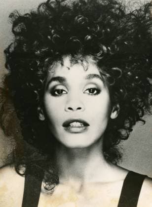 American singer Whitney Houston, 1980s 
