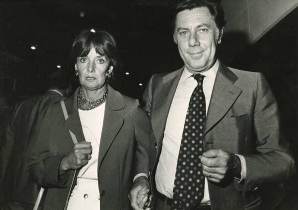 Italian car designer Battista Pinin Farina and wife, 1980s 