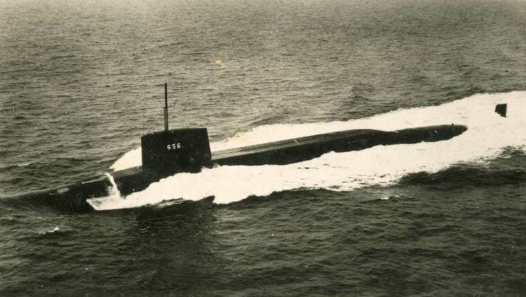 USS George Washington Carver 656 Nuclear Powered Lafayette Class Submarine joins the Polaris Fleet, USA 1966 