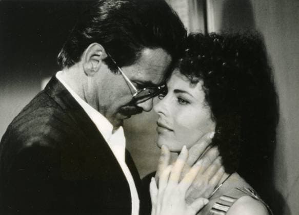 German actors Gotz George and Gudrun Landgrebe in the movie The Cat (Die Katze), Germany 1988 