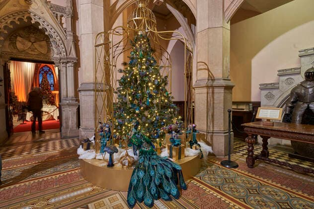 Pressetermin zur Licht- und Musikinstallation Wintermärchen auf Schloss Marienburg. Pattensen, 24.11.2022