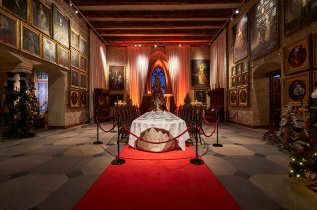 Pressetermin zur Licht- und Musikinstallation Wintermärchen auf Schloss Marienburg. Pattensen, 24.11.2022