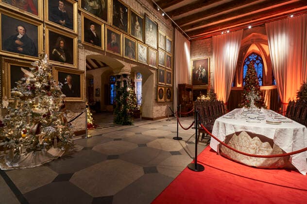Pressetermin zur Licht- und Musikinstallation Wintermärchen auf Schloss Marienburg. Pattensen, 24.11.2022