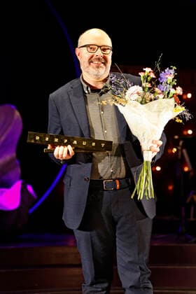 Paul Hankinson bei der Verleihung des Deutschen Theaterpreises Der Faust 2022 im Düsseldorfer Schauspielhaus. Düsseldorf, 26.11.2022