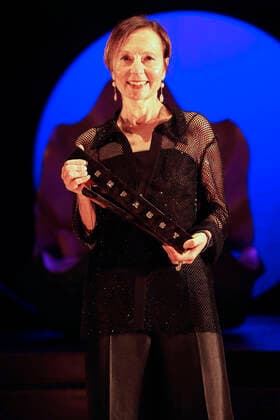 Rafaele Giovanola bei der Verleihung des Deutschen Theaterpreises Der Faust 2022 im Düsseldorfer Schauspielhaus. Düsseldorf, 26.11.2022