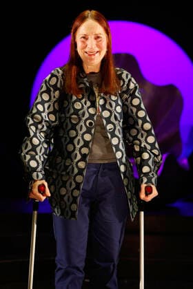 Beatrice Cordua bei der Verleihung des Deutschen Theaterpreises Der Faust 2022 im Düsseldorfer Schauspielhaus. Düsseldorf, 26.11.2022