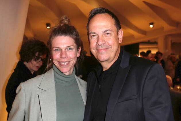 Tina Seydel und Moritz Lindbergh bei der Verleihung des Deutschen Theaterpreises Der Faust 2022 im Düsseldorfer Schauspielhaus. Düsseldorf, 26.11.2022