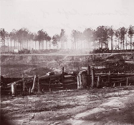 RECORD DATE NOT STATED Extreme Left of Bermuda Hundred Lines, 1861-65. Creator: Andrew Joseph Russell. Copyright:xHeritagexArt HeritagexImagesx IMAGO ,2778386 ! ACHTUNG: AUFNAHMEDATUM GESCHÄTZT!  Copyright:HeritagexArt HeritagexImagesx IMAGO