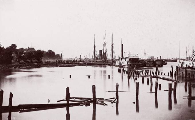 RECORD DATE NOT STATED City Point, Virginia, 1861-65. Creator: Andrew Joseph Russell. Copyright:xHeritagexArt HeritagexImagesx IMAGO ,2778399 ! ACHTUNG: AUFNAHMEDATUM GESCHÄTZT!  Copyright:HeritagexArt HeritagexImagesx IMAGO