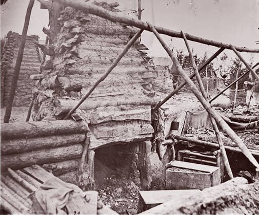 RECORD DATE NOT STATED Abandoned Camp, Falmouth, Virginia, 1862. Creator: Andrew Joseph Russell. Copyright:xHeritagexArt HeritagexImagesx IMAGO ,2778423 ! ACHTUNG: AUFNAHMEDATUM GESCHÄTZT!  Copyright:HeritagexArt HeritagexImagesx IMAGO