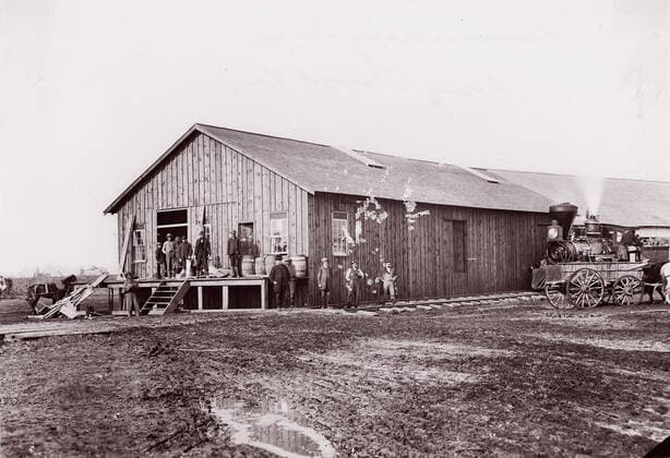 RECORD DATE NOT STATED Commissary Department, City Point, Virginia, 1861-65. Creator: Andrew Joseph Russell. Copyright:xHeritagexArt HeritagexImagesx IMAGO ,2778449 ! ACHTUNG: AUFNAHMEDATUM GESCHÄTZT!  Copyright:HeritagexArt HeritagexImagesx IMAGO