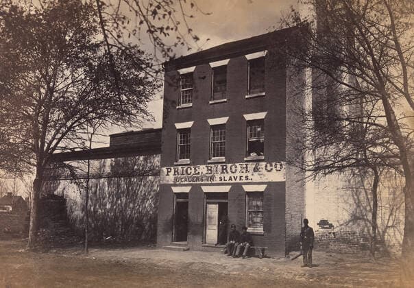 RECORD DATE NOT STATED Slave Pen, Alexandria, Virginia, 1863. Creator: Andrew Joseph Russell. Copyright:xHeritagexArt HeritagexImagesx IMAGO ,2778451 ! ACHTUNG: AUFNAHMEDATUM GESCHÄTZT!  Copyright:HeritagexArt HeritagexImagesx IMAGO