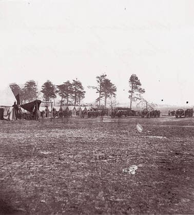 RECORD DATE NOT STATED Artillery Camp, City Point, Virginia, 1861-65. Creator: Andrew Joseph Russell. Copyright:xHeritagexArt HeritagexImagesx IMAGO ,2778461 ! ACHTUNG: AUFNAHMEDATUM GESCHÄTZT!  Copyright:HeritagexArt HeritagexImagesx IMAGO