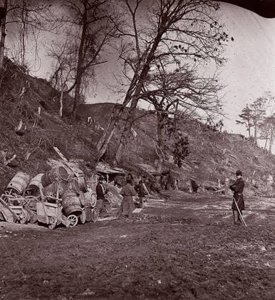 RECORD DATE NOT STATED Fort Brady, Virginia, 1861-65. Creator: Andrew Joseph Russell. Copyright:xHeritagexArt HeritagexImagesx IMAGO ,2778462 ! ACHTUNG: AUFNAHMEDATUM GESCHÄTZT!  Copyright:HeritagexArt HeritagexImagesx IMAGO