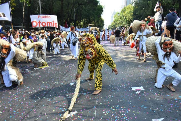 November 27, 2022, Mexico City, Mexico: Persons join during the March of Transformation in support of the Mexican President Andres Manuel Lopez Obrador at the Angel of Independence towards the Zocalo, prior to Lopez Obrador 4th Government Report. on November 27, 2022 in Mexico City, Mexico. Mexico City Mexico - ZUMAe321 20221127_zia_e321_082 Copyright: xCarlosxTischler xEyepixxGroupx