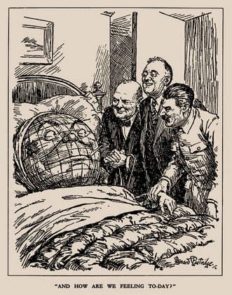 RECORD DATE NOT STATED And how are we feeling today?, 1945. Creator: Partridge, Sir Bernard (1861-1945). Copyright:x?xFinexArtxImages HeritagexImagesx IMAGO ,2781947 ! ACHTUNG: AUFNAHMEDATUM GESCHÄTZT!  Copyright:?xFinexArtxImages HeritagexImagesx IMAGO