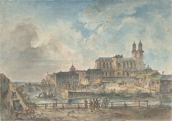 RECORD DATE NOT STATED View of Uppsala cathedral from the North, 18th-early 19th century. Creator: Elias Martin. Copyright:xHeritagexArt HeritagexImagesx IMAGO ,2783837 ! ACHTUNG: AUFNAHMEDATUM GESCHÄTZT!  Copyright:HeritagexArt HeritagexImagesx IMAGO