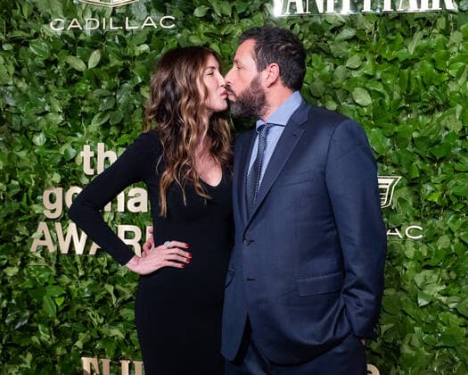 Jackie Sandler and Adam Sandler arrive on the red carpet for the 2022 Gotham Awards at Cipriani Wall Street in New York City on Monday, November 28, 2022.  NYP20221128521 GabrielexHoltermann