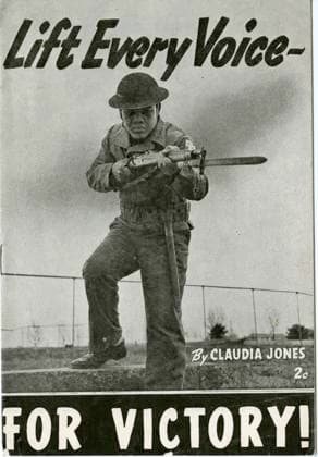 RECORD DATE NOT STATED Lift Every Voice - For Victory , 1942. Creator: Unknown. Copyright:xlaxgente,nero,maschio,lavoro,uomo,uomini,istruzione,arti,paese,uomo,occupazione,arma,armi,museo,design,militare,guerra,posizione,ForzexArmate,secolo,vittoria,professione,soldati,soldato,letteratura,wartime,concetto,baionetta,volantino,libretto,Afroamericano,Afroamericano,B&W,annix 40,afro-american,iscrizione,Esercito,guerra,Forties,GlixStatixUnitixDixAmeri,IstituzionexSmithsonian,LaxSecondaxguerraxmondiale,Guerraxmondialexdue,opuscolo,WWII,disegnoxgrafico,nerox&xbianco,neroxexbianco,B W,armamento,guerraxmondialex2,editore,IstitutoxScolastico,ventesimoxsecolo,propaganda,editori,EsercitoxDelxSindacato,eredit?,Americano,GlixS.U.A.,photograph,2ndxWorldxWar,Unknown,Jones,Inkxon  Copyright:laxgente,nero,maschio,lavoro,uomo,uomini,istruzione,arti,paese,uomo,occupazione,arma,armi,museo,design,militare,guerra,posizione,ForzexArmate,secolo,vittoria,professione,soldati,soldato,lett