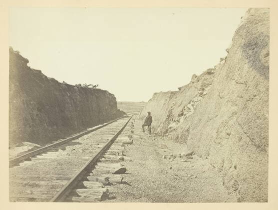 RECORD DATE NOT STATED Malloy s Cut, Sherman Station, Laramie Range, 1868 69. Creator: Andrew Joseph Russell. Copyright:xHeritagexArt HeritagexImagesx IMAGO ,2840620 ! ACHTUNG: AUFNAHMEDATUM GESCHÄTZT!  Copyright:HeritagexArt HeritagexImagesx IMAGO