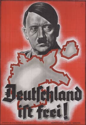 RECORD DATE NOT STATED Germany is free! , 1938. Creator: Anonymous. Copyright:x?xFinexArtxImages HeritagexImagesx IMAGO ,2854614 ! ACHTUNG: AUFNAHMEDATUM GESCHÄTZT!  Copyright:?xFinexArtxImages HeritagexImagesx IMAGO