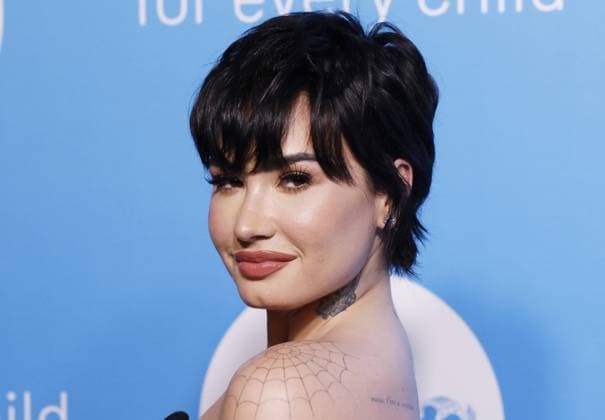 Entertainment Bilder des Tages Demi Lovato arrives on the red carpet at the 2022 UNICEF Gala at The Glasshouse on Tuesday, November 29, 2022 in New York City.  NYP20221129139 JOHNxANGELILLO