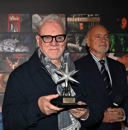 Torinoi,Italy Torino Film Festival 40th edition photocall Malcolm McDowell receives the Stella della Mole award In the picture:Malcolm McDowell receives the Stella della Mole award,Enzo Ghigo president of the National Cinema Museum  Copyright: xNickxZonnax xipa-agency.netx xNickxZonnax IPA_IPA34816504