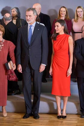 December 1, 2022: King Felipe VI of Spain, Queen Letizia of Spain attends delivery Gold Medals of Merit in Fine Arts 2021 at TEA Tenerife Espacio de las Artes on December 1, 2022 in Santa Cruz de Tenerife, Spain - ZUMAg15_ 20221201_zaf_g15_082 Copyright: xJackxAbuinx