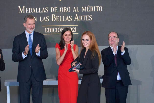 December 1, 2022: King Felipe VI of Spain, Queen Letizia of Spain attends delivery Gold Medals of Merit in Fine Arts 2021 at TEA Tenerife Espacio de las Artes on December 1, 2022 in Santa Cruz de Tenerife, Spain - ZUMAg15_ 20221201_zaf_g15_032 Copyright: xJackxAbuinx