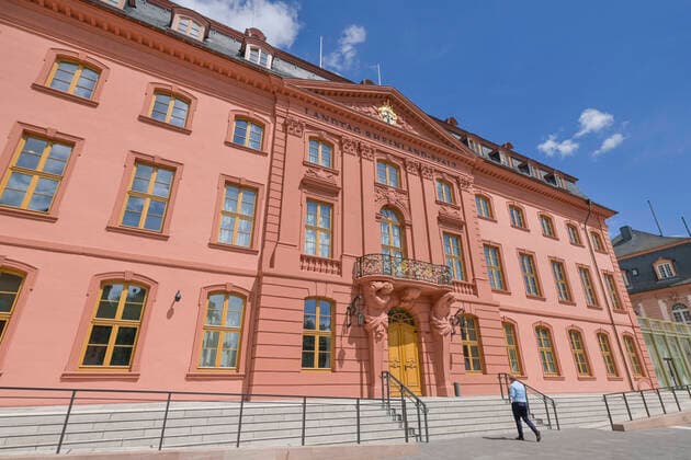 Landtag Rheinland-Pfalz, Platz der Mainzer Republik, Mainz, Rheinland-Pfalz, Deutschland *** Rhineland-Palatinate State Parliament, Platz der Mainzer Republik, Mainz, Rhineland-Palatinate, Germany