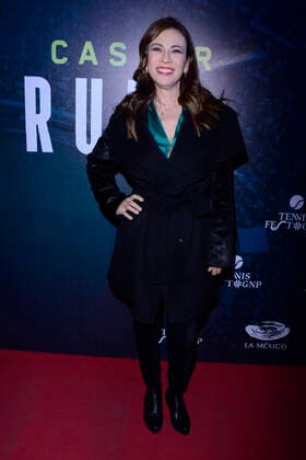December 1, 2022, Mexico City, Mexico: Ingrid Coronado Attends at red carpet of Tennis Fest Rafael Nadal V. Casper Ruud at La Mexico bullring. on December 1, 2022 in Mexico City, Mexico. Mexico City Mexico - ZUMAe321 20221202_zia_e321_034 Copyright: xJorgexGonzalez xEyepixxGroupx
