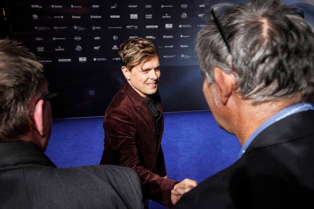 02.12.2022. Düsseldorf. Sänger und Aktivist Michael Patrick Kelly bei der Verleihung zum 15. Deutschen Nachhaltigkeitspreis im Düsseldorfer Maritim Hotel. Düsseldorf Maritim Hotel Nordrhein-Westfalen Deutschland