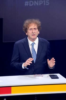Michael Braungart bei der Verleihung des 15. Deutschen Nachhaltigkeitspreises 2022 im Maritim Hotel. Düsseldorf, 02.12.2022