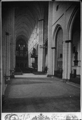 RECORD DATE NOT STATED Repro -Photography - View against the Organ Staff, Uppsala Cathedral 1885. Views in miniature. Reproductions for Osti s own cabinet photographs. Copyright: xpiemagsx upplpie13012022-76 !ACHTUNG AUFNAHMEDATUM GESCHÄTZT!