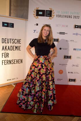Verleihung der DAfFNE-Auszeichnung 2022 Ankunft zur Verleihung der DAfFNE-Deutsche Akademie für Fernsehen, Auszeichnung 2022 im Meistersall in Berlin am 03.12.2022