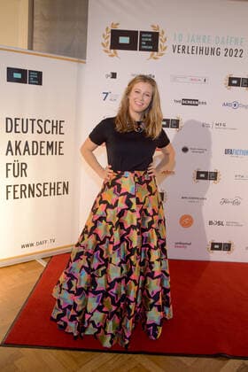 Verleihung der DAfFNE-Auszeichnung 2022 Ankunft zur Verleihung der DAfFNE-Deutsche Akademie für Fernsehen, Auszeichnung 2022 im Meistersall in Berlin am 03.12.2022