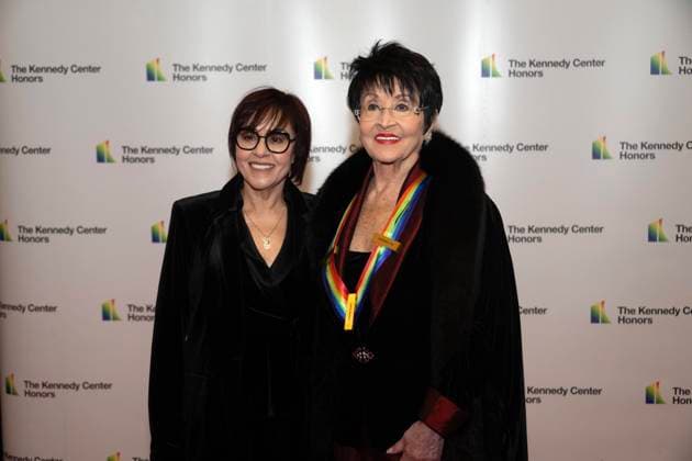 December 3, 2022, Washington, District of Columbia, USA: Previous Kennedy Center honoree Chita Rivera and daughter Lisa Mordente arrive for the formal Artist s Dinner honoring the recipients of the 45th Annual Kennedy Center Honors at the Department of State in Washington, D.C. on Saturday, December 3, 2022. The 2022 honorees are: actor and filmmaker George Clooney; contemporary Christian and pop singer-songwriter Amy Grant; legendary singer of soul, Gospel, R&B, and pop Gladys Knight; Cuban-born American composer, conductor, and educator Tania Leon; and iconic Irish rock band U2, comprised of band members Bono, The Edge, Adam Clayton, and Larry Mullen Jr Washington USA - ZUMAs152 20221203_zaa_s152_014 Copyright: xRonxSachsx