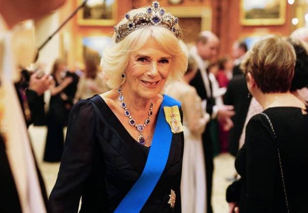 Bilder des Jahres 2022, Entertainment 12 Dezember Entertainment Themen der Woche KW49 Entertainment Bilder des Tages . 06 12 2022. London, United Kingdom. Camilla, Queen Consort at a Diplomatic Corps reception at Buckingham Palace in London.  xPoolx xi-Imagesx IIM-23995-0014