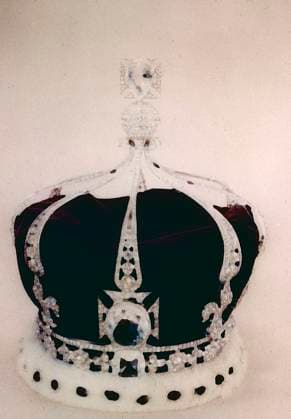 State Crown of the late Queen Mary, The Crown Jewels, UK 1960s 