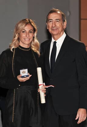 Italien, Verleihung des Verdienstordens der Stadt Mailand Milan,Italy Ambrogini 2022 Giuseppe Sala and the President of the City Council Elena Buscemi will deliver the Civic Merit of the City of Milan during the traditional ceremony to be held at the Teatro Dal Verme, In the picture:Michela Proietti  Copyright: xNickxZonnax xipa-agency.netx xNickxZonnax IPA_IPA34967391